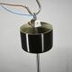 1960s NAPAKO Modernist Black Glass Pendant Light, Czechoslovakia