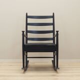 Fauteuil à bascule en hêtre, design danois, années 1970, production : Danemark