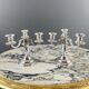 Pair of silver-plated candelabra, 20th century