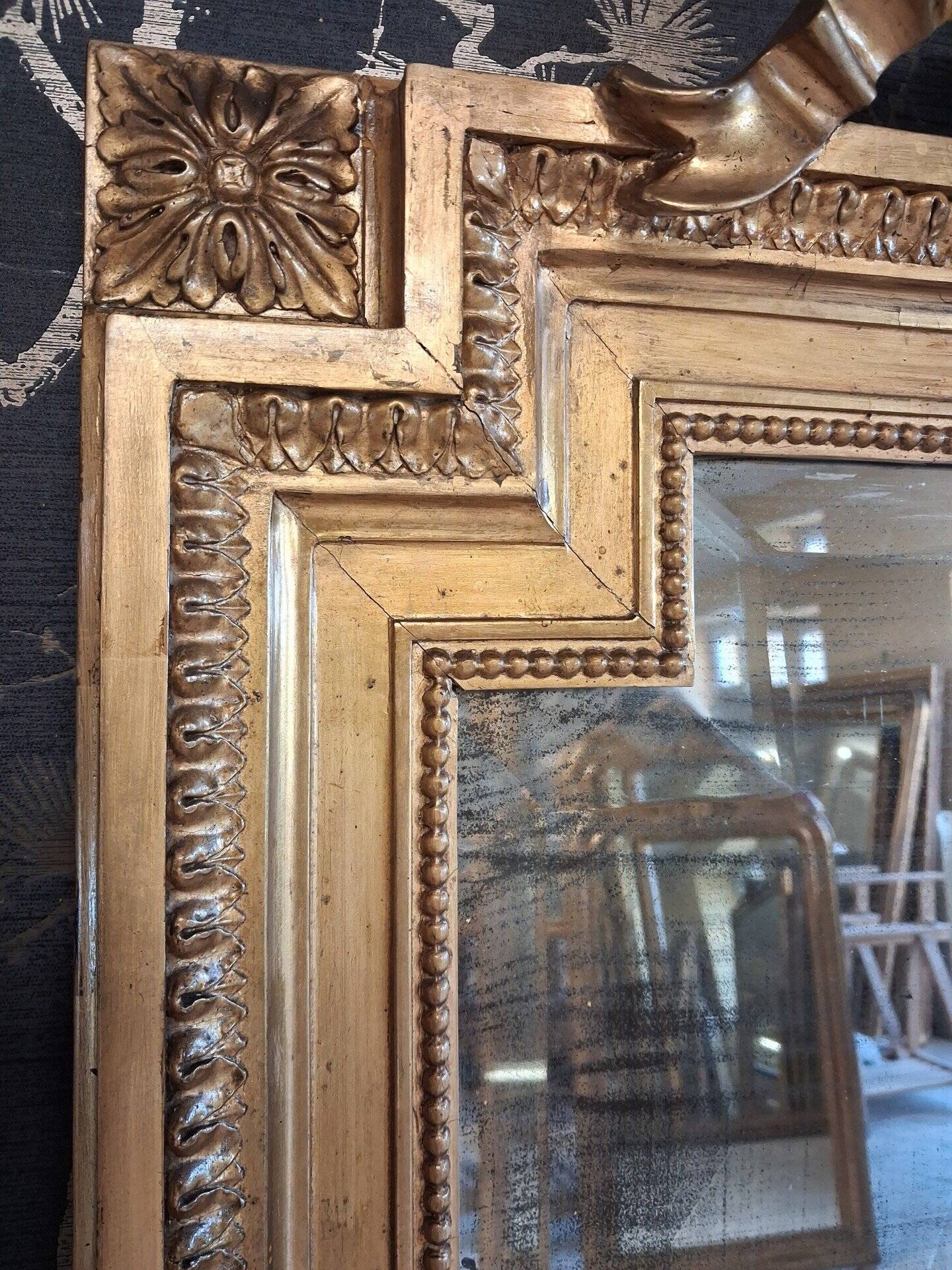 19th century mirror 167 x 101