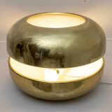 Luciano Frigerio Italian Table Lamp Vibrated Brass "Ballata Alta", 1974