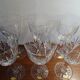 6 antique cut crystal water glasses from Lorraine
