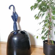 Black Dedalo Umbrella Stand by Artemide, Italian 1960s Design
