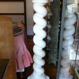 White plaster column, twisted.