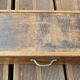 Old wooden children's toilet table and marble top