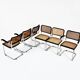 6 B32 style dining room chairs by Marcel Breuer