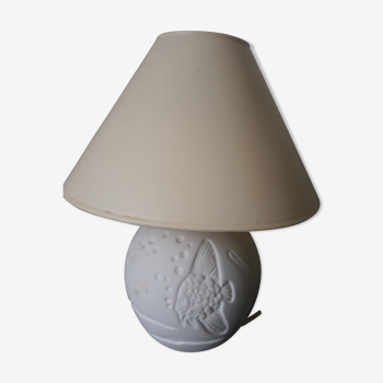 White bedside lamp