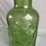 Bouteille verre verte cratères