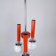 Lustre mid-century rouge Italie