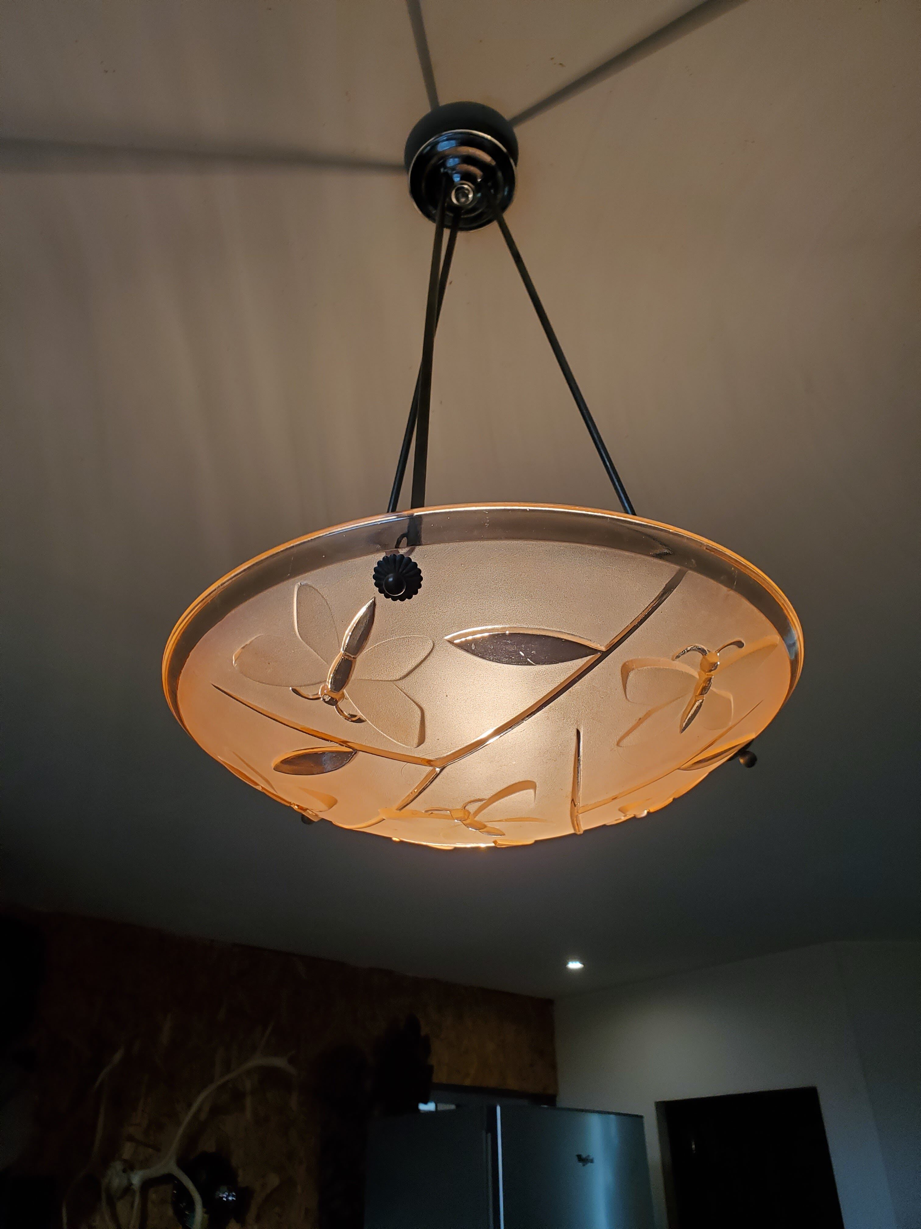 Degué opaline pendant light