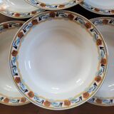 10 Art Deco deep plates MLV France