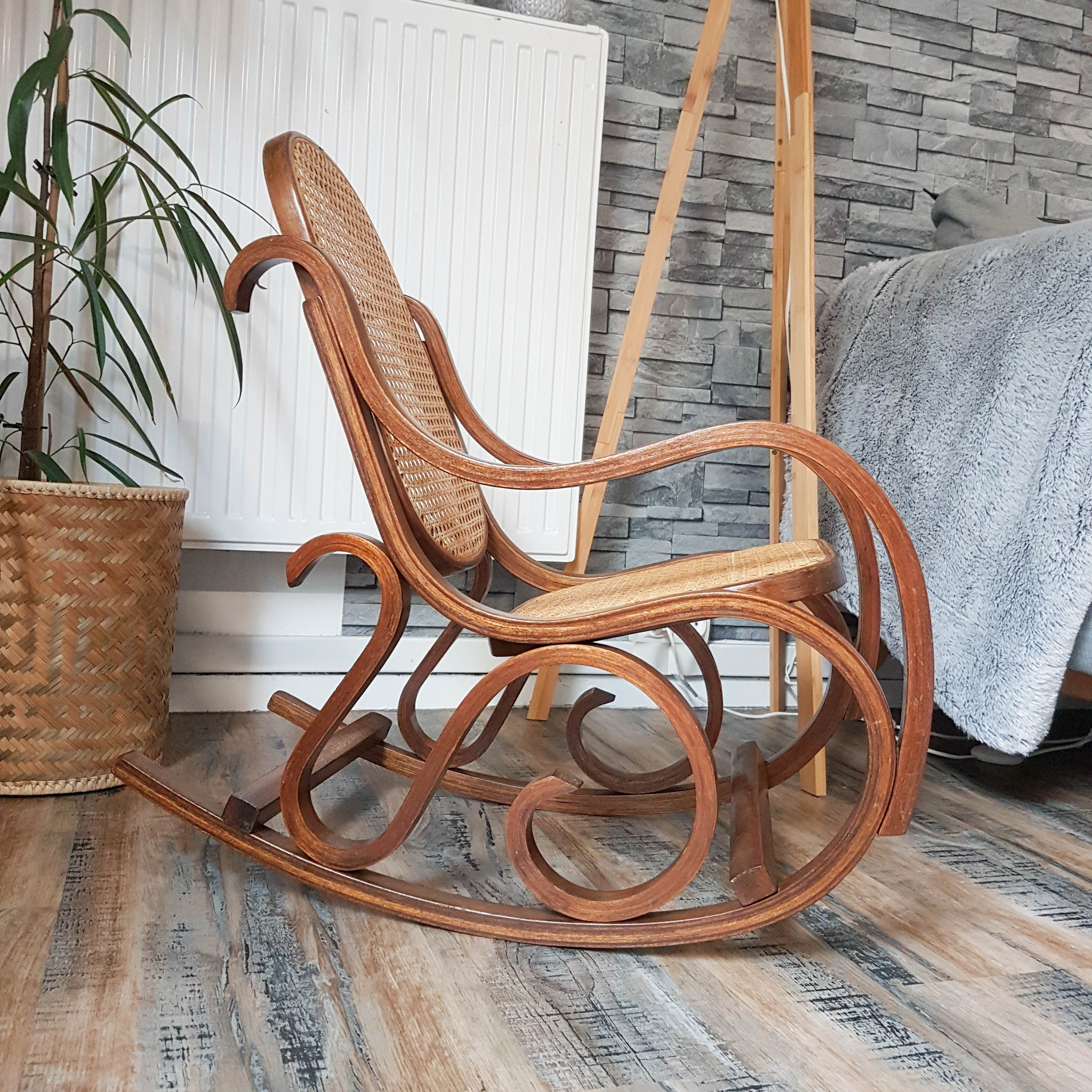Rocking flesh child wood Rocking Chair