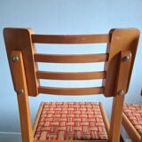 Pair of chairs by Pierre Cruège – Model "Reconstruction" – 1950