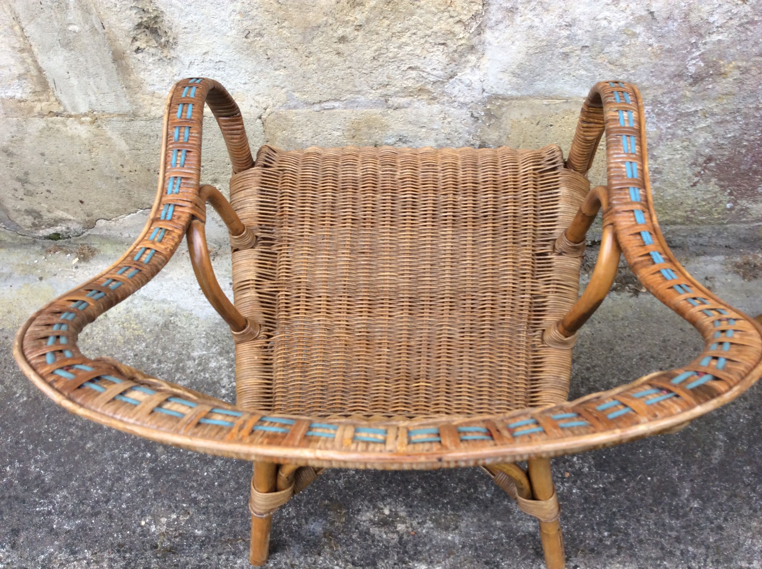 Pair of rattan chairs