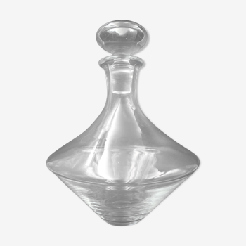 Carafe en verre en forme de toupie complète de son bouchon - belle forme élégante