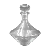 Top-shaped glass carafe - Complete with its cap - Beautiful elegant shape