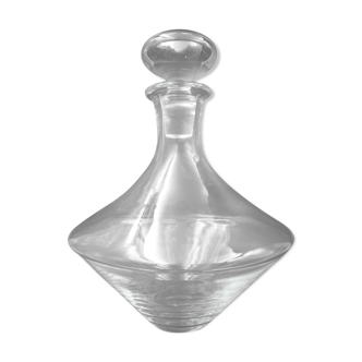 Carafe en verre en forme de toupie complète de son bouchon - belle forme élégante