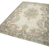 Hand-Knotted Decorative Turkish Beige Carpet 176 cm x 300 cm - 25022