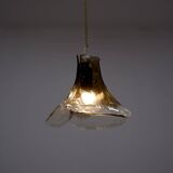 3 leafed murano glass pendant lamp by Carlo Nason for Mazzega