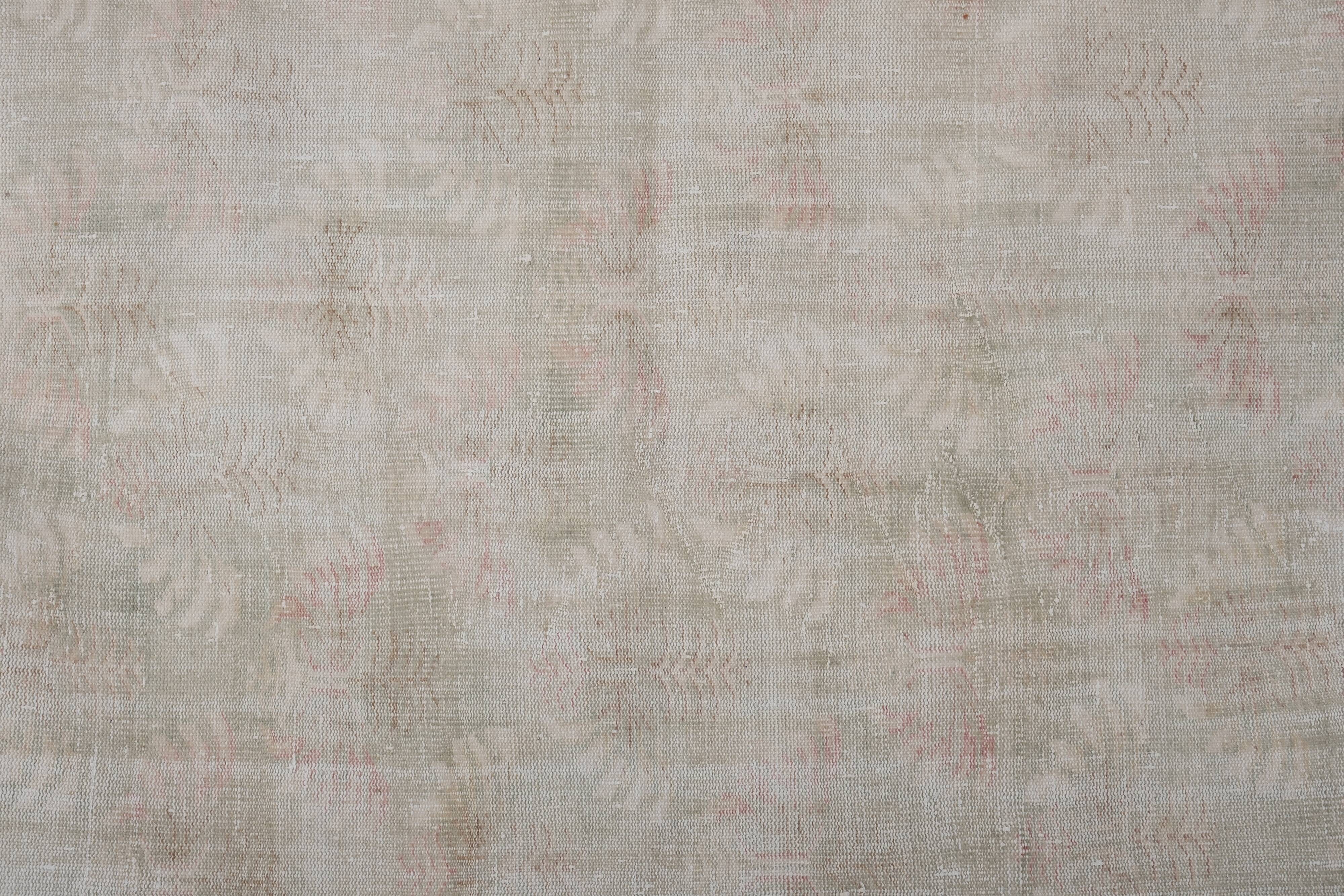 Vintage Turkish Oushak Rug Handwoven 140x222 cm