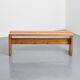 Solid pine bench, Les Arcs, circa 1973