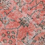 7x11 Pale Red Classic Vintage Rug, 204x335Cm