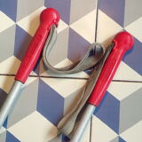 Vintage aluminum ski poles