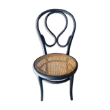 Thonet low chair in curved and canned wood