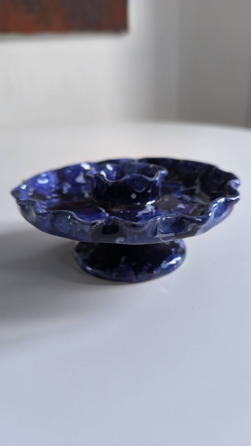 Morvan earthenware candle holder