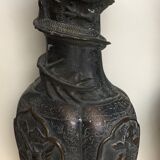 Pair of large bronze vases