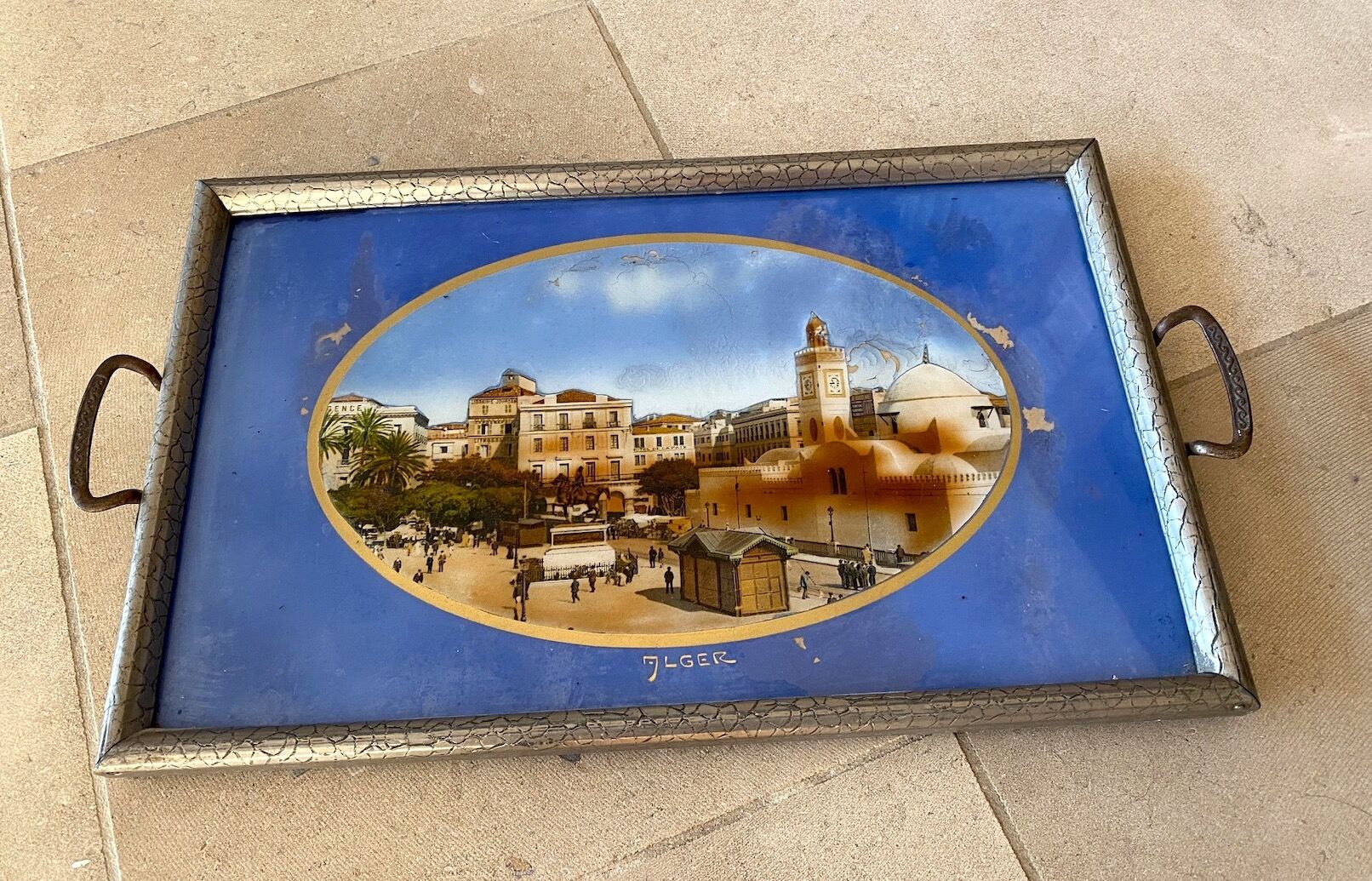 Vintage tray Algiers