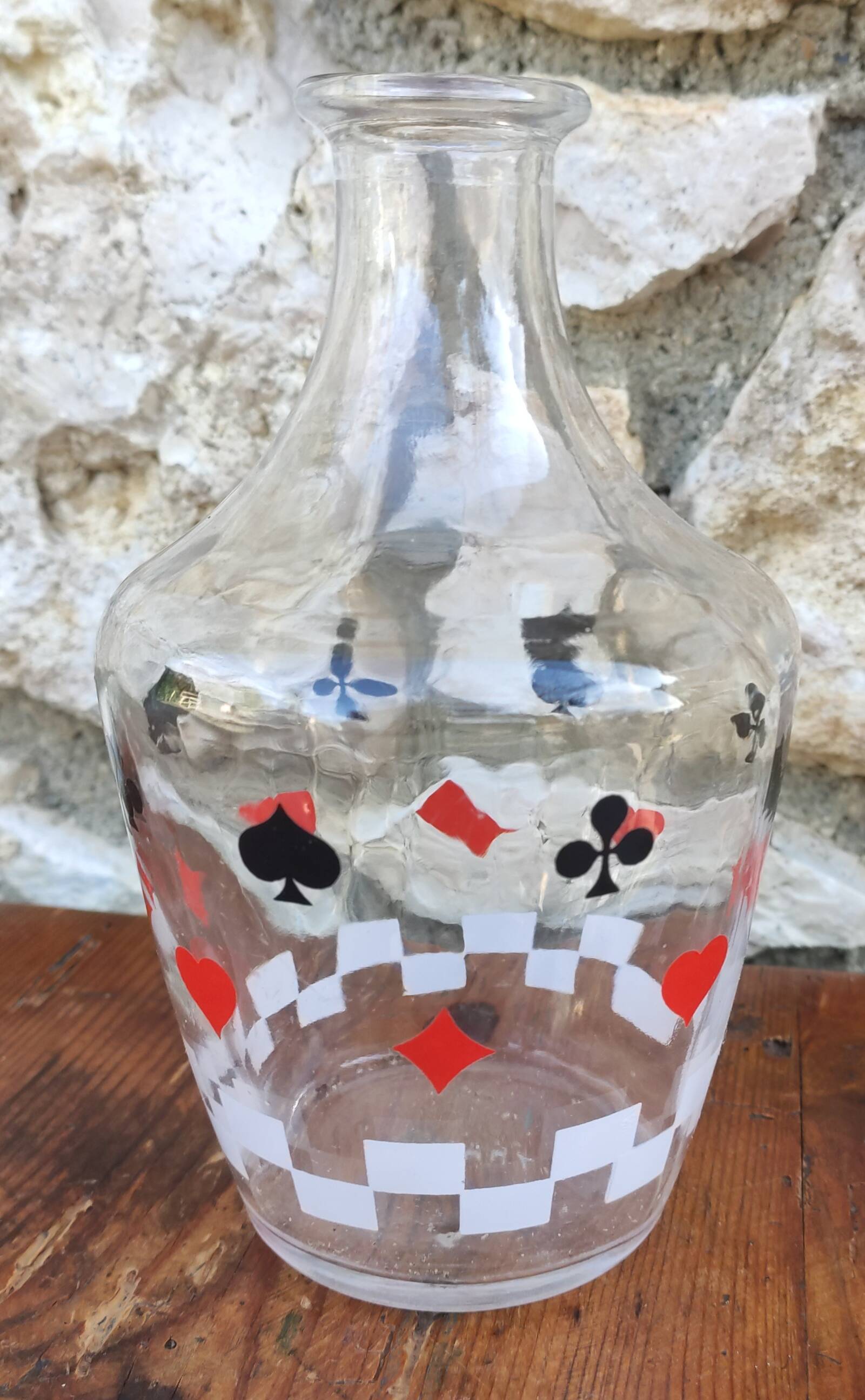 Carafe jeux de cartes