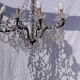 4 vintage crystal chandelier pendants