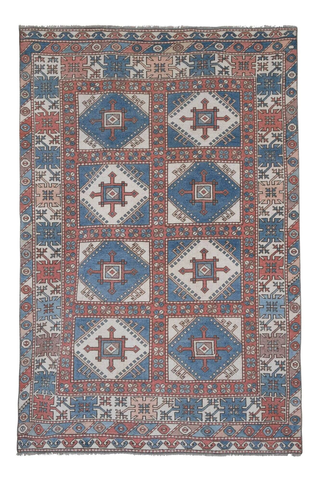 Vintage Turkish Oushak rug 143x213 cm