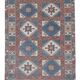 Vintage Turkish Oushak rug 143x213 cm