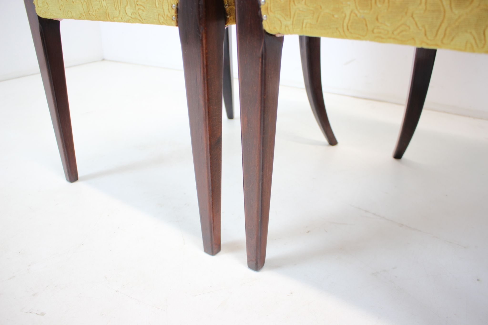 4 art deco dining chairs h-214 by Jindrich Halabala for Up Závody, set of 4