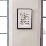 Dessin abstrait 2 noir et blanc au fusain