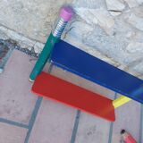 Coat rack and pencil shelf 80'S , Design Pierre Sala