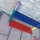 Coat rack and pencil shelf 80'S , Design Pierre Sala