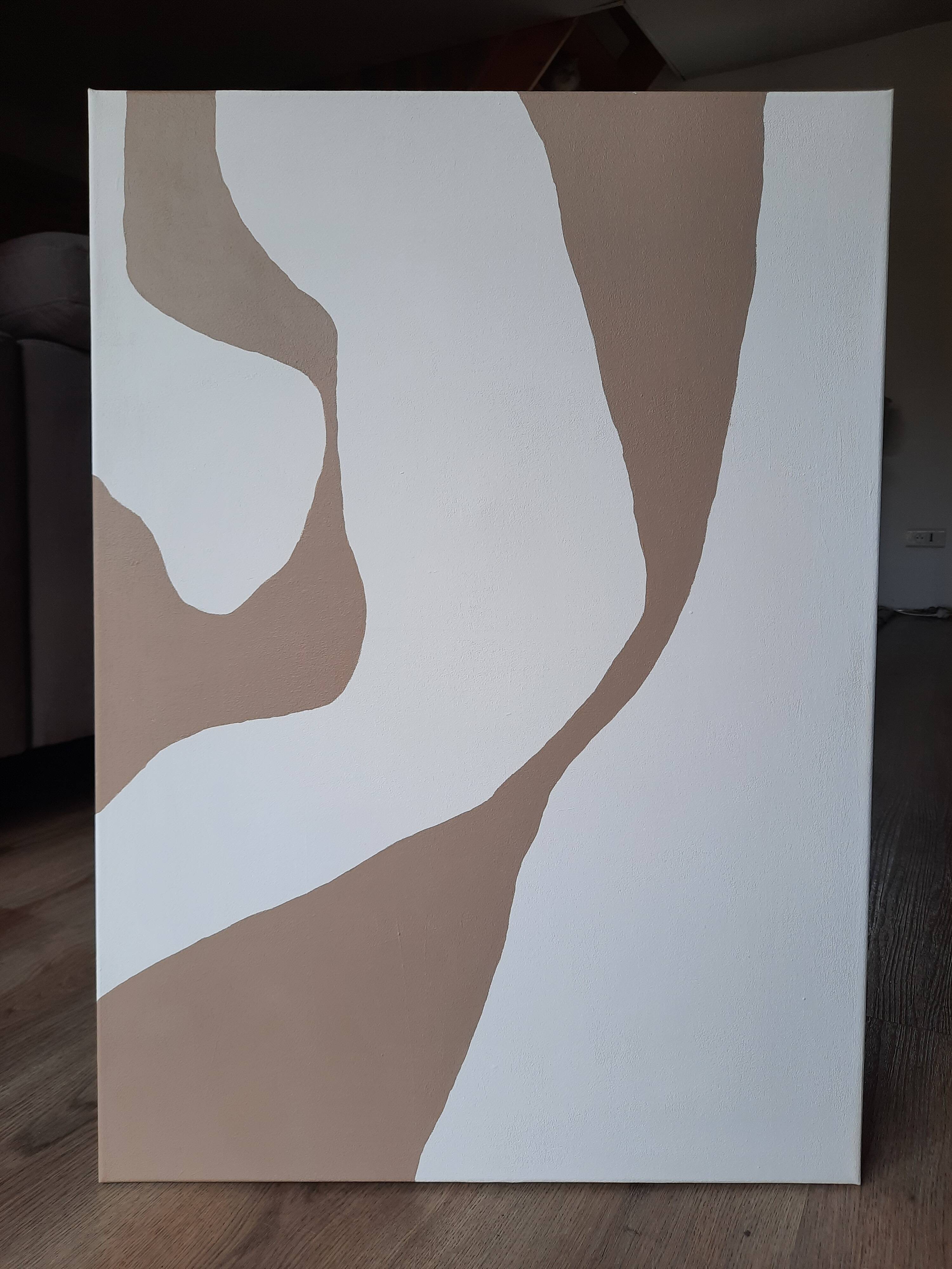 Contemporary beige/brown painting