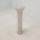 Italian travertine side table or pedestal, 1980's