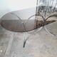 Large chrome and smoked glass table from the 70s