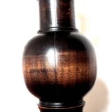 Turned wooden lamp base H44cm
