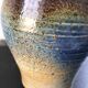 Blue-brown ceramic vase