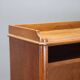 Open walnut library with balustrade - Italy 20th century