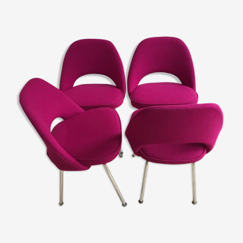 4 chaises "Conférence" par Eero Saarinen pour Knoll 1960