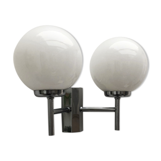 Double wall light opaline globes