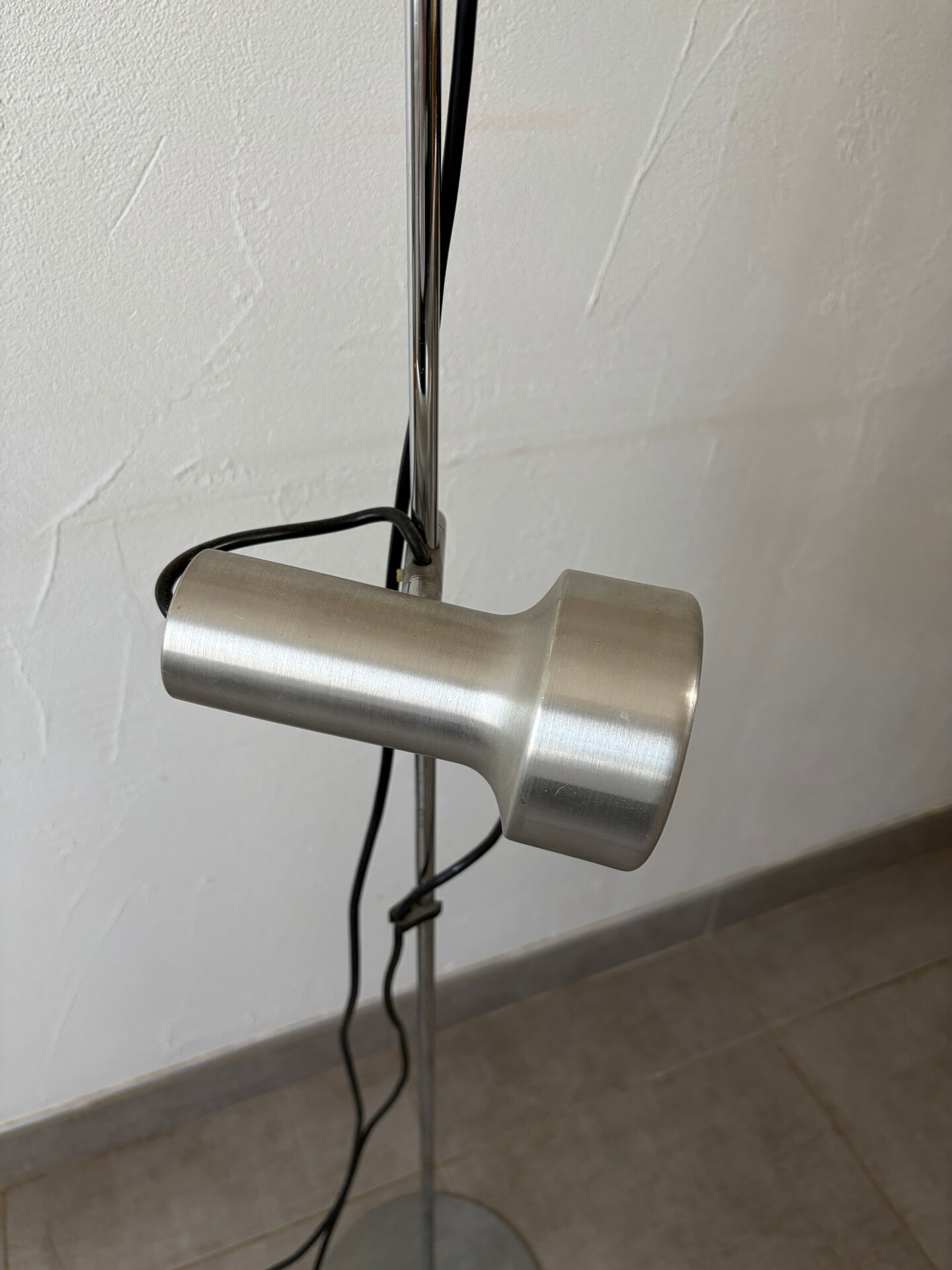 Vintage chrome floor lamp