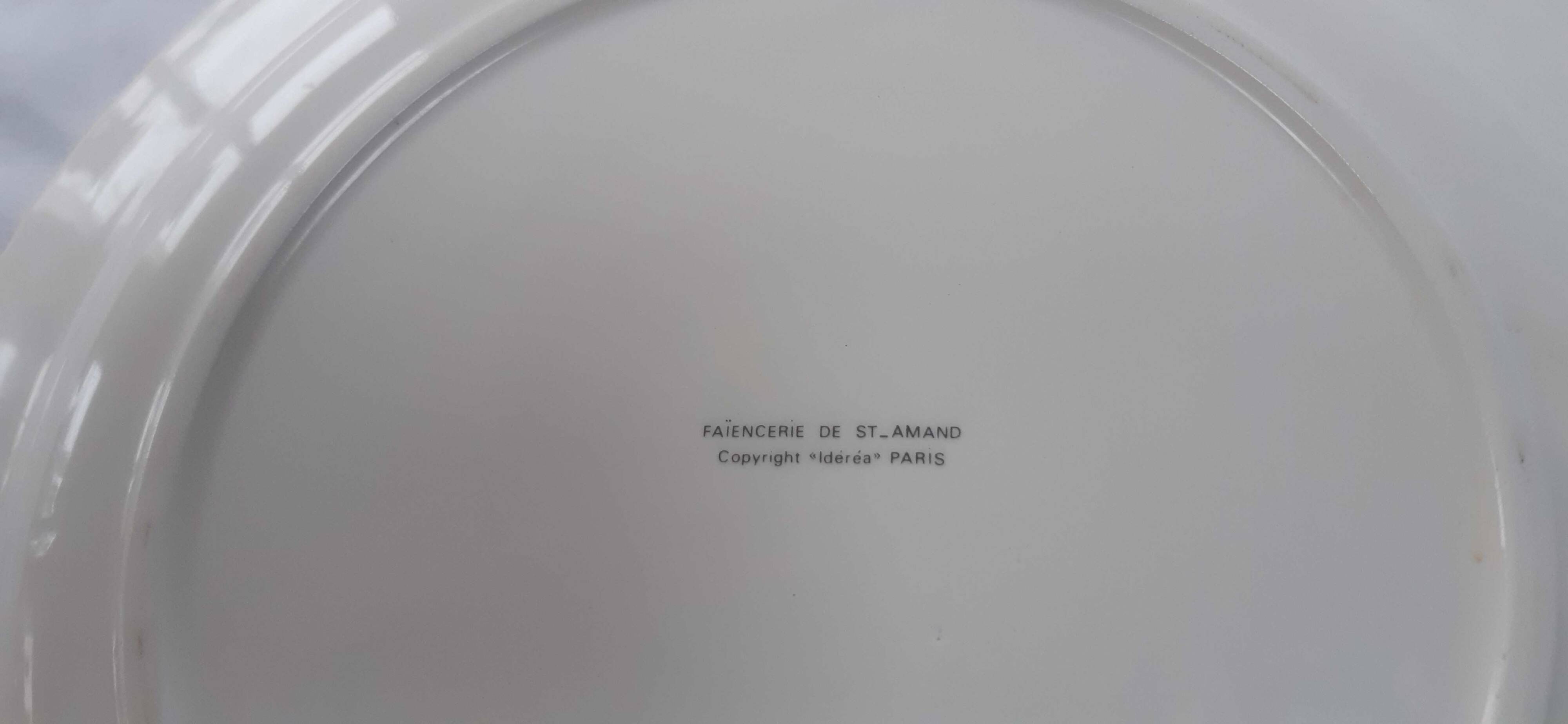 Humorous pie dish Saint Amand Jacques Faizant