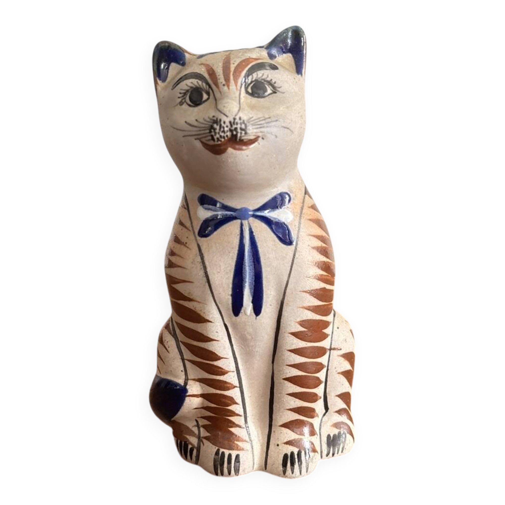 Ancient Ceramic Cat Mexico Tonala
